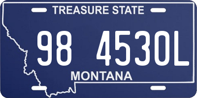 MT license plate 984530L