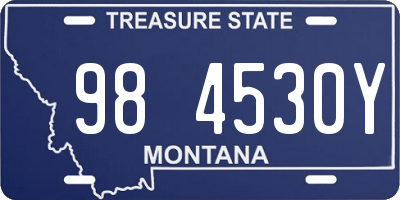 MT license plate 984530Y