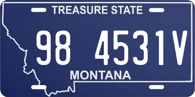 MT license plate 984531V