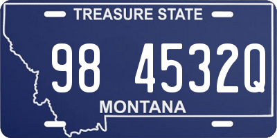 MT license plate 984532Q