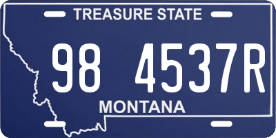MT license plate 984537R