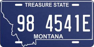 MT license plate 984541E