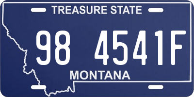MT license plate 984541F