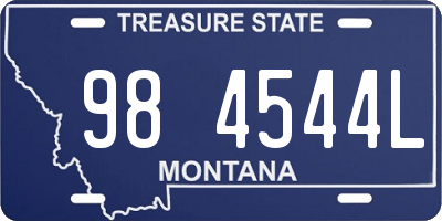 MT license plate 984544L