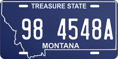 MT license plate 984548A