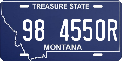 MT license plate 984550R