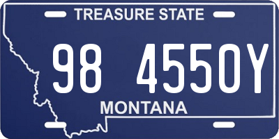 MT license plate 984550Y