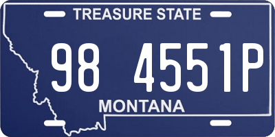 MT license plate 984551P