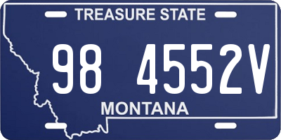 MT license plate 984552V