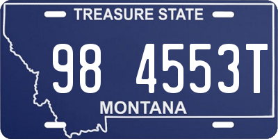 MT license plate 984553T