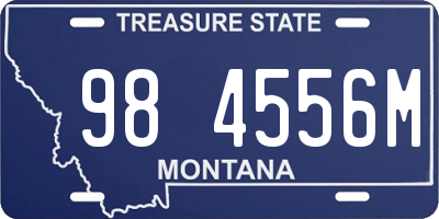 MT license plate 984556M