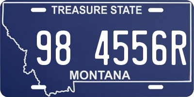 MT license plate 984556R