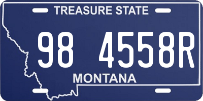 MT license plate 984558R