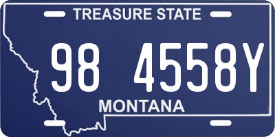 MT license plate 984558Y