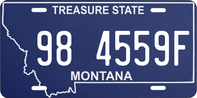 MT license plate 984559F