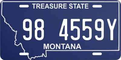 MT license plate 984559Y