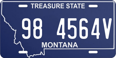 MT license plate 984564V