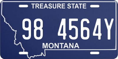 MT license plate 984564Y