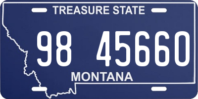 MT license plate 984566O