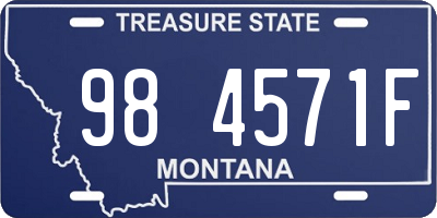 MT license plate 984571F