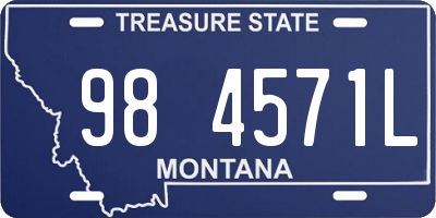 MT license plate 984571L