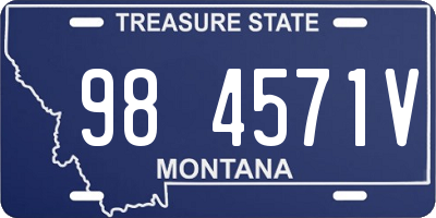 MT license plate 984571V