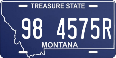 MT license plate 984575R