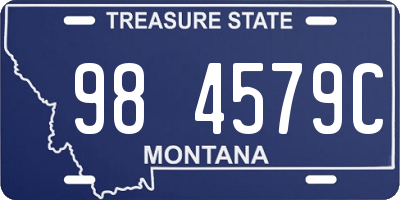 MT license plate 984579C