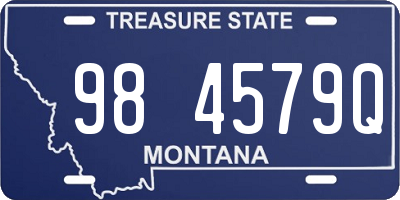 MT license plate 984579Q