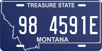 MT license plate 984591E