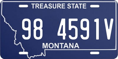 MT license plate 984591V