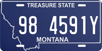 MT license plate 984591Y