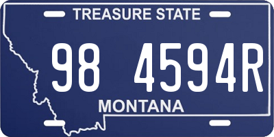 MT license plate 984594R