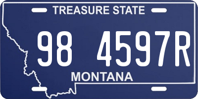 MT license plate 984597R