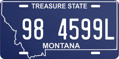 MT license plate 984599L