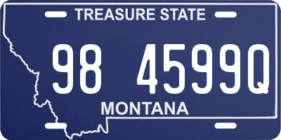 MT license plate 984599Q