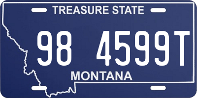 MT license plate 984599T