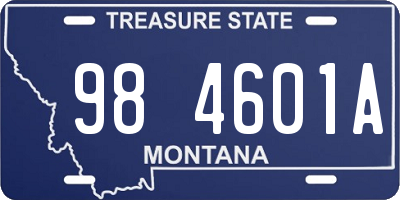 MT license plate 984601A