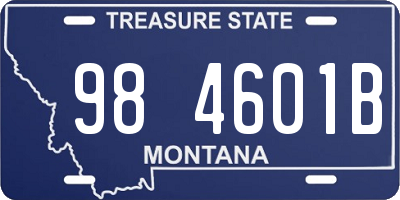 MT license plate 984601B