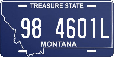 MT license plate 984601L