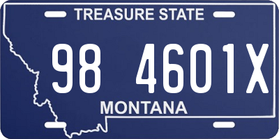 MT license plate 984601X