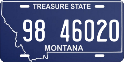 MT license plate 984602O