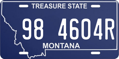 MT license plate 984604R