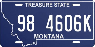 MT license plate 984606K