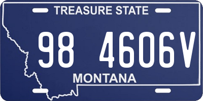 MT license plate 984606V