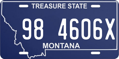 MT license plate 984606X
