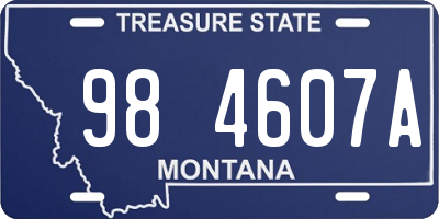 MT license plate 984607A