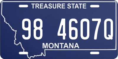 MT license plate 984607Q