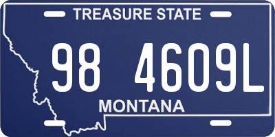 MT license plate 984609L