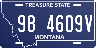 MT license plate 984609V